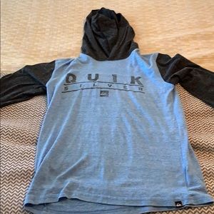 Boys quicksilver hoodie t-shirt